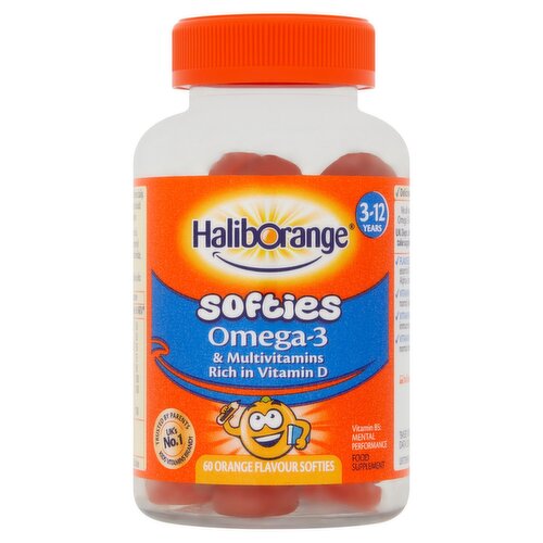 Haliborange Omega 3 & Multivitamins 60 Orange Flavoured Softies (60 Piece)