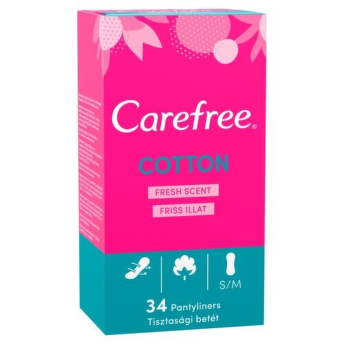 Carefree Cotton Fresh Scent Panty Liners (34 Piece)