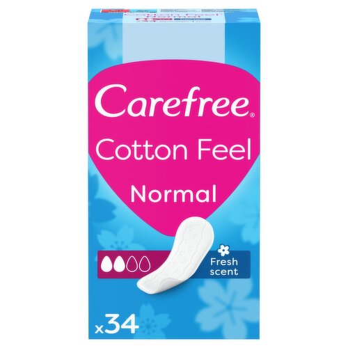 Carefree Cotton Fresh Scent Panty Liners (34 Piece)