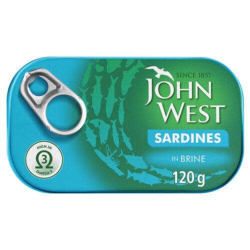 John West Sardines In Brine   (120 g)