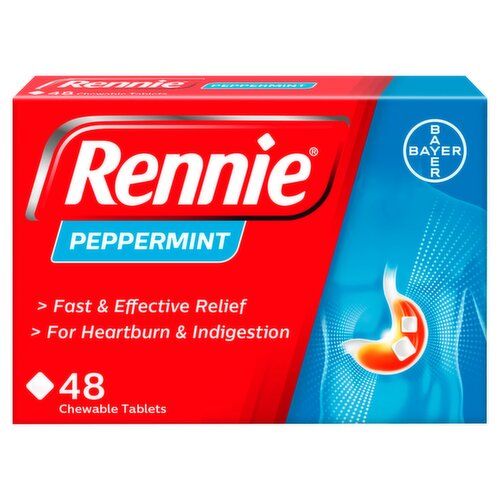 Rennie Peppermint Chewable Tablets (48 Piece)