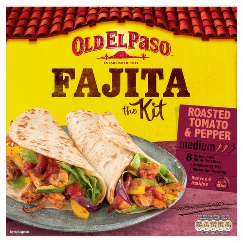 Old El Paso Roasted Tomato & Pepper Fajita Kit (500 g)