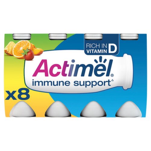 Danone Actimel Multifruit Yogurt Drink 8 Pack (100 g)