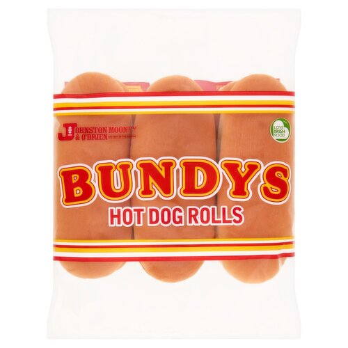 Jmob Bundys Hot Dog Rolls 6s (70 g)