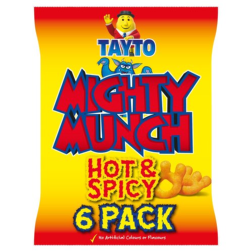 Tayto Mighty Munch Hot & Spicy 6 Pack (156 g)