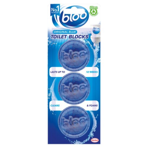 Bloo Blue Toilet Blocks 3 Pack (3 Piece)