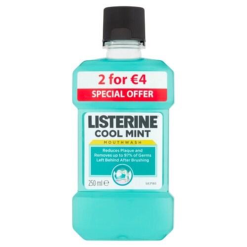 Listerine Cool Mint Mouthwash 2 Pack (250 ml)