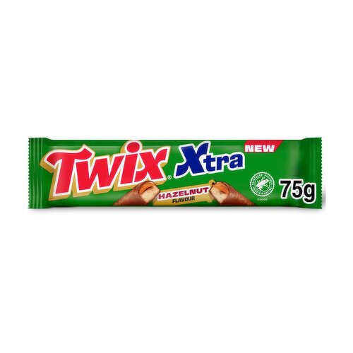 Twix Hazelnut Xtra Chocolate Bar (75 g)