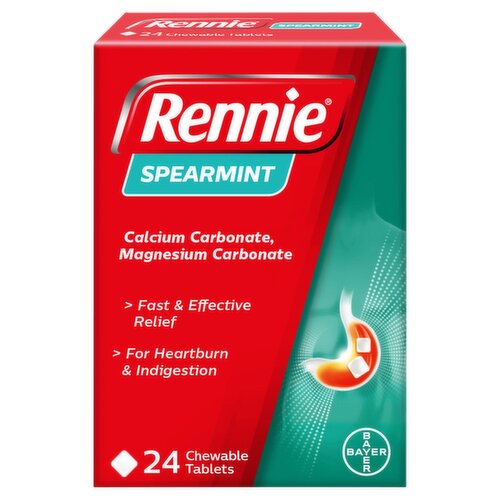Rennie Spearmint Tablets (24 Piece)