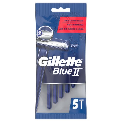 Gillette Blue II Razors 5 Pack (5 Piece)