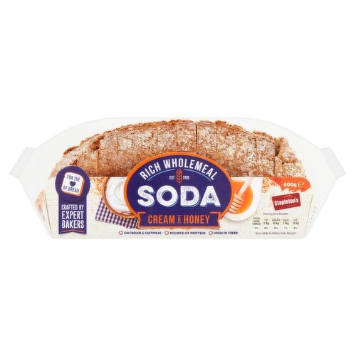 Stapletons Hi Fibre Soda Sliced  (500 g)