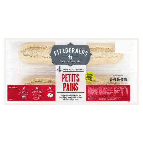 Fitzgeralds Bake At Home Petits Pains 4 Pack (300 g)