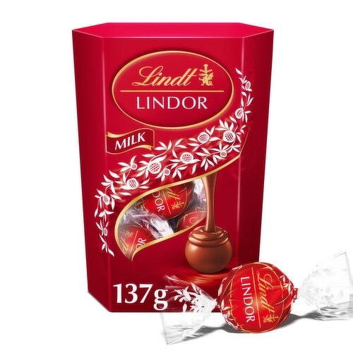 Lindt Lindor Milk Chocolate Truffles Carton (137 g)