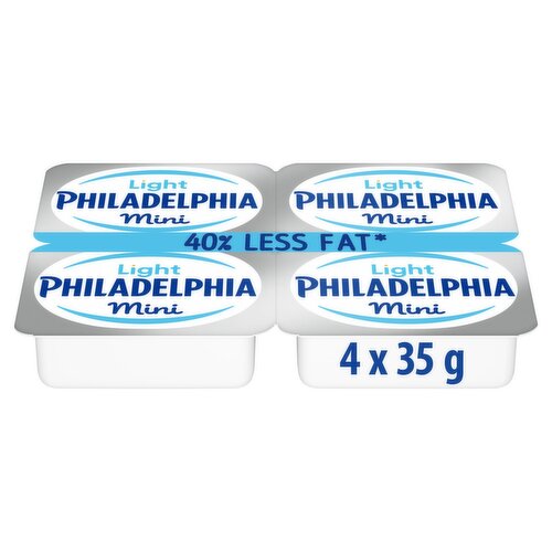 Philadelphia Light Mini Tubs 4 Pack (35 g)