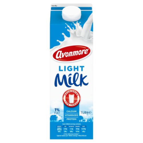 Avonmore Light 1% Fat Milk (1 L)