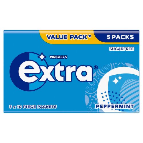 Wrigley's Extra Peppermint Gum 5 Pac (14 g)