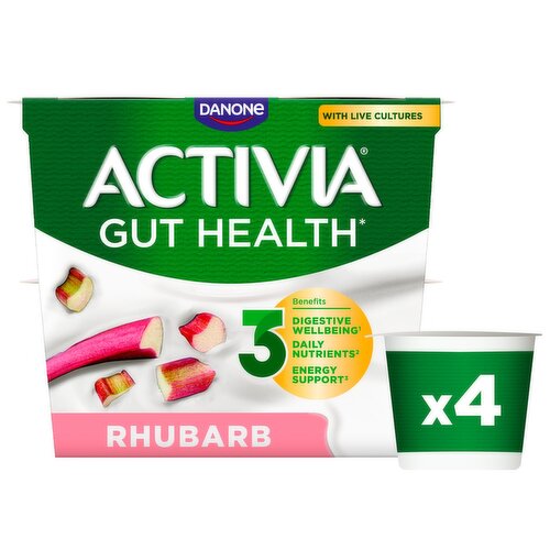 Danone Activia Rhubarb 4 Pack (115 g)