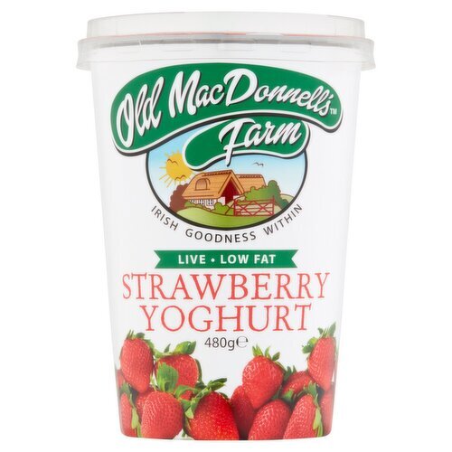 Old MacDonnell's Farm Live Strawberry Yoghurt (480 g)