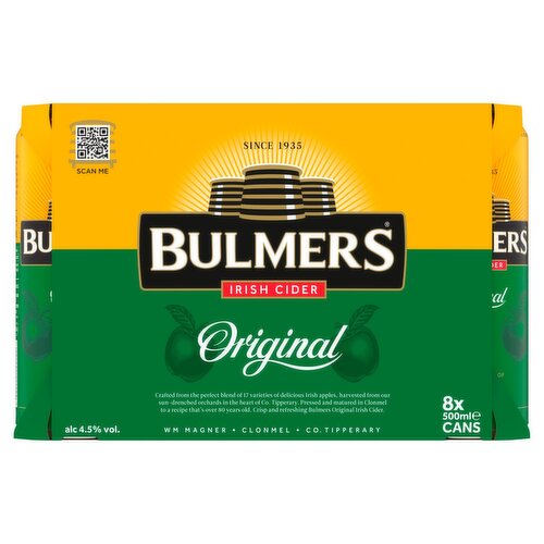 Bulmers Original Cider Can 8 Pack (500 ml)