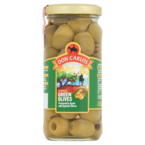 Don Carlos Spanish Pitted Green Olives (230 g)