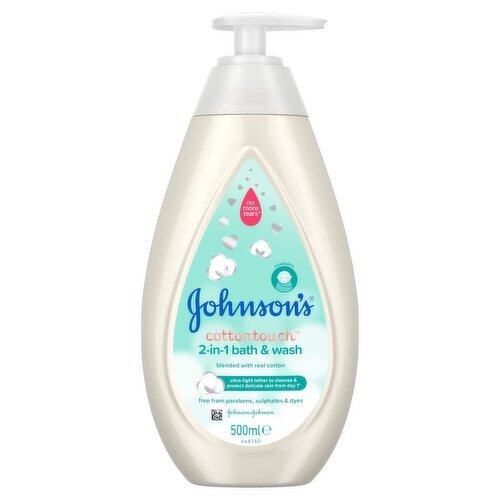 Johnson's Cotton Touch 2-in-1 Bath & Wash (500 ml)