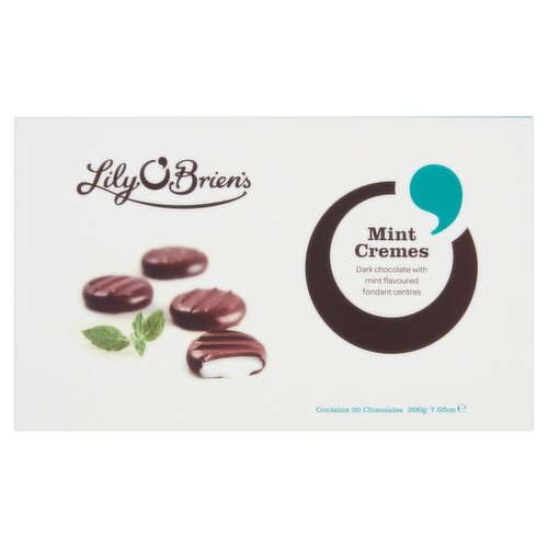 Lily O'Brien's Mint Cremes Dark Chocolate Box (200 g)