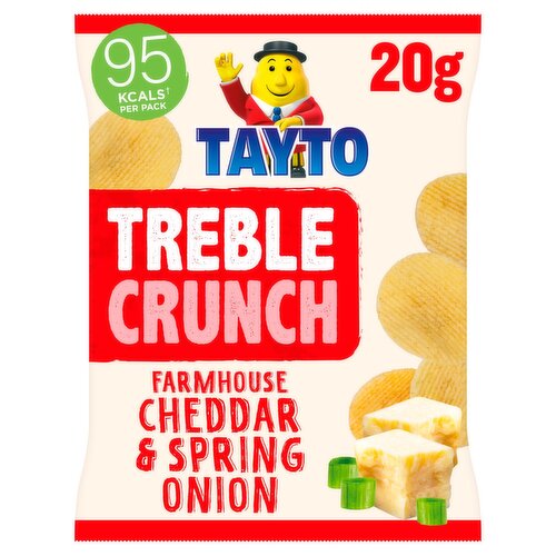 Tayto Trebel Crunch Farmhouse Cheese & Spring Onion Crisps (20 g)