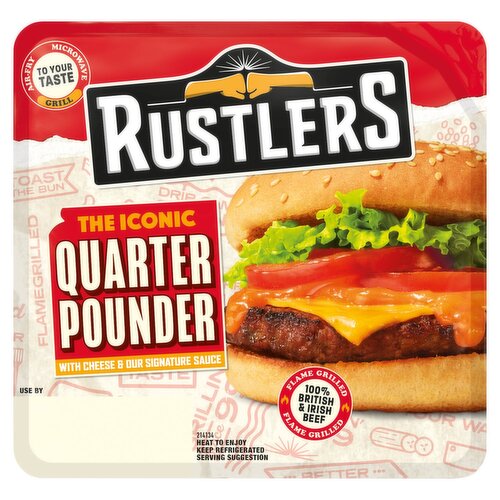 Rustlers Quarter Pounder With Cheese (190 g)