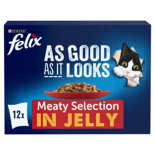 Felix Meaty Selection in Jelly Cat Food 12 Pack (100 g)