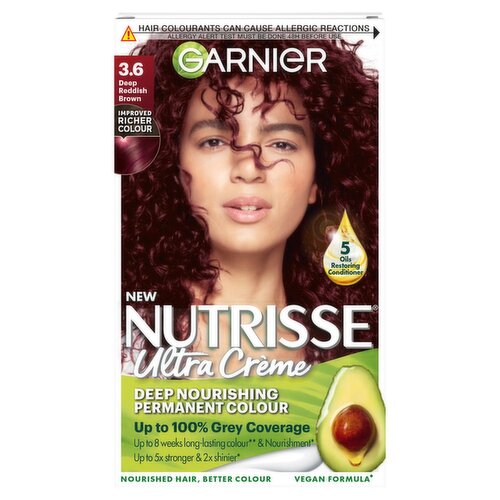 Garnier Nutrisse Crème Permanent Nourishing Deep Reddish Brown Hair Colour (1 Piece)