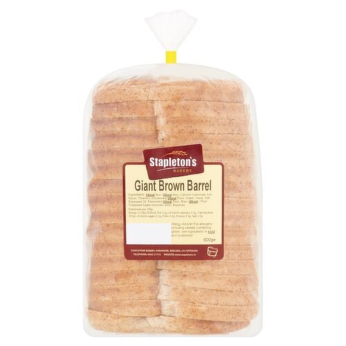 Stapletons Sliced Barrell Brown  (350 g)