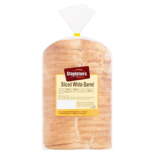 Stapletons Sliced Barrell White  (350 g)