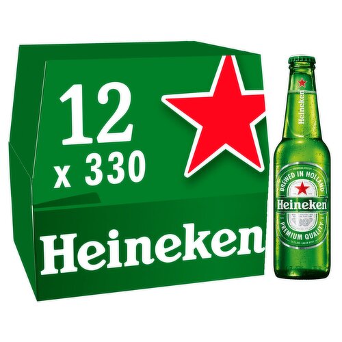 Heineken Lager Bottles 12 Pack  (330 ml)