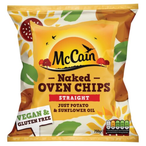 McCain Naked Straight Oven Chips  (750 g)