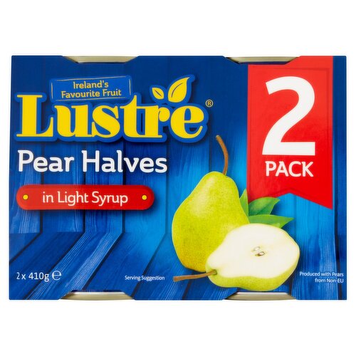 Lustre Pear Halves in Syrup 2 Pack (410 g)