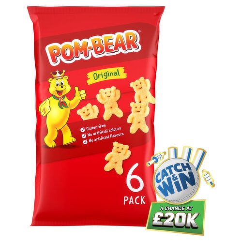 Pom-Bear Original Snacks 6 Pack (13 g)