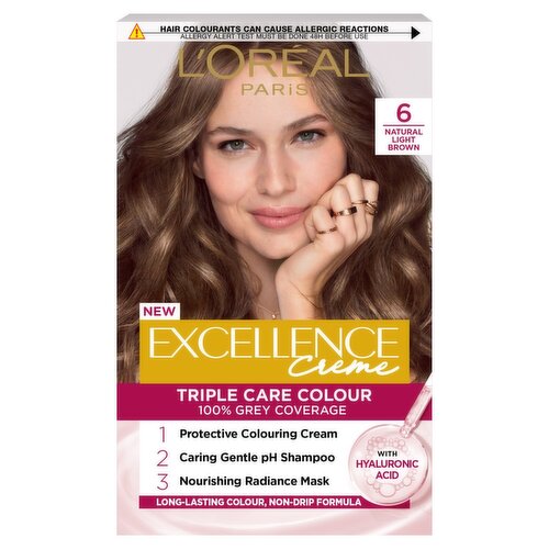 L'Oreal Excellence Creme Gloss Natural Light Brown Hair Colour (197 g)