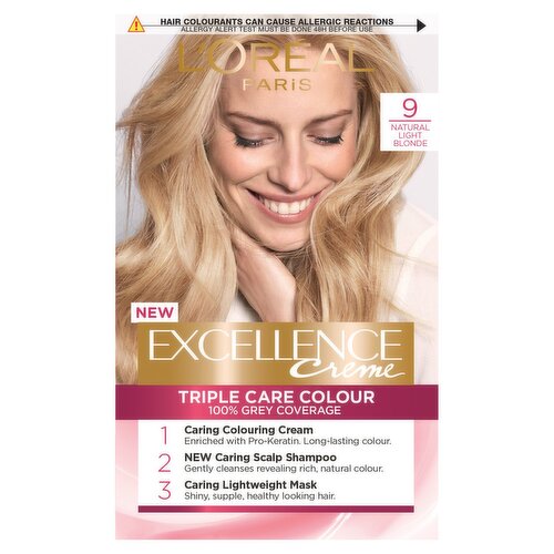 L'Oreal Excellence Creme Gloss Natural Light Blonde Hair Colour (197 g)