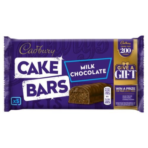 Cadbury Chocolate Cake Bars 5 Pack (131 g)