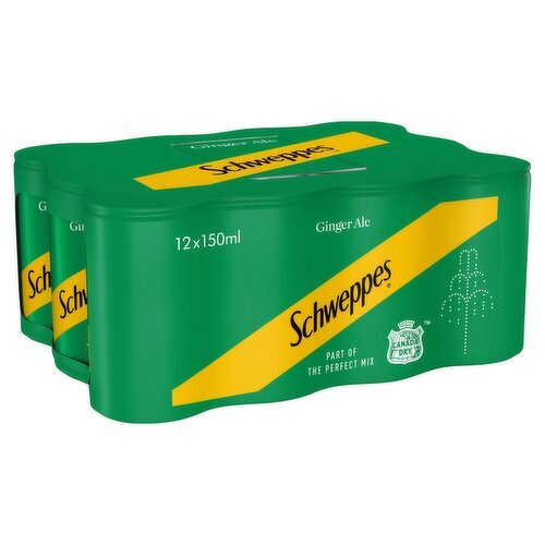 Schweppes Ginger Ale 12 Pack Cans (150 ml)