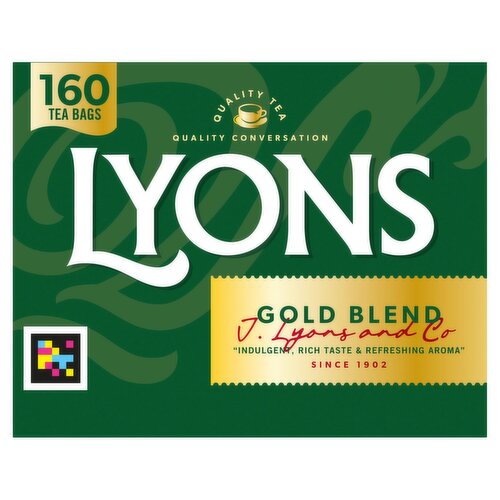 Lyons Gold Blend Tea Bags 160 Pack (500 g)