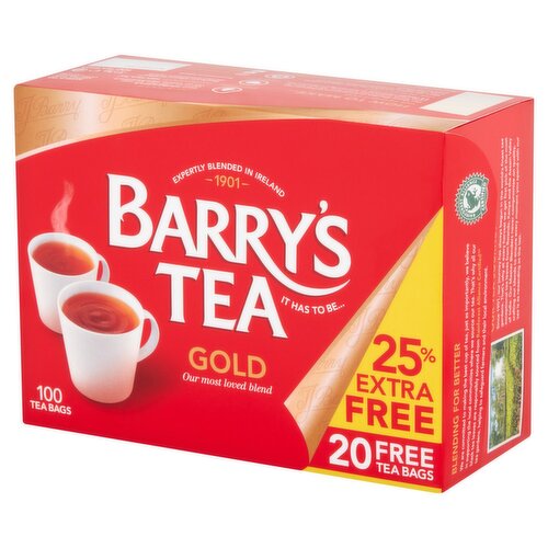 Barry's Gold  Blend Tea 25% Extra Free (250 g)