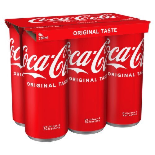 Coca-Cola Cans 6 Pack (330 ml)