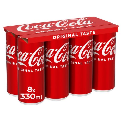 Coca-Cola Original Can 8 Pack (330 ml)