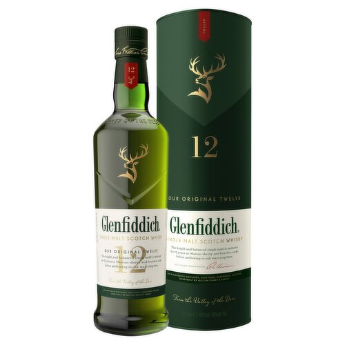 Glenfiddich 12 Year Old Malt Whisky (70 cl)