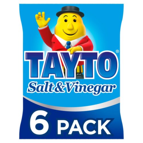 Tayto Salt & Vinegar Crisps 6 Pack (25 g)