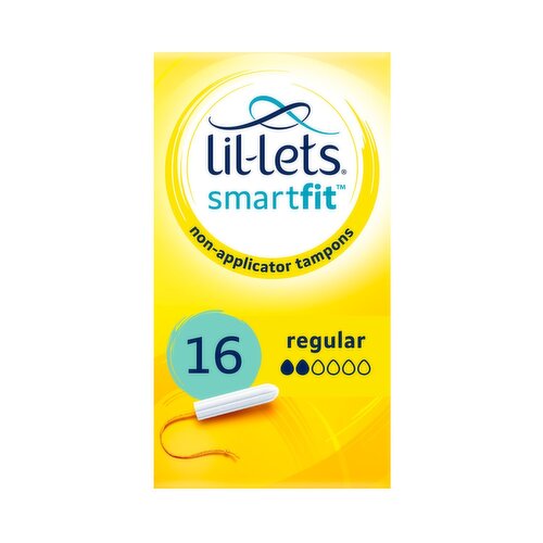 Lil-Lets Smartfit Non-Applicator Regular Tampons (16 Piece)