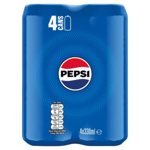 Pepsi Can 4 Pack (330 ml)