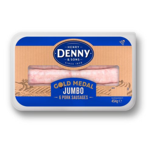 Denny Gold Medal 6 Big Jumbo Sausages (454 g)