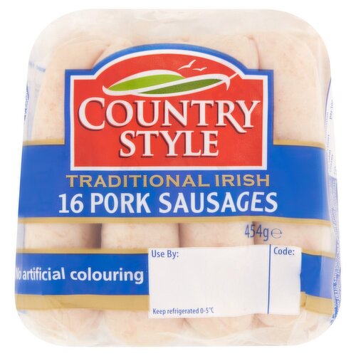 Countrystyle Traditional Irish Pork Sausages 16 Pack (454 g)